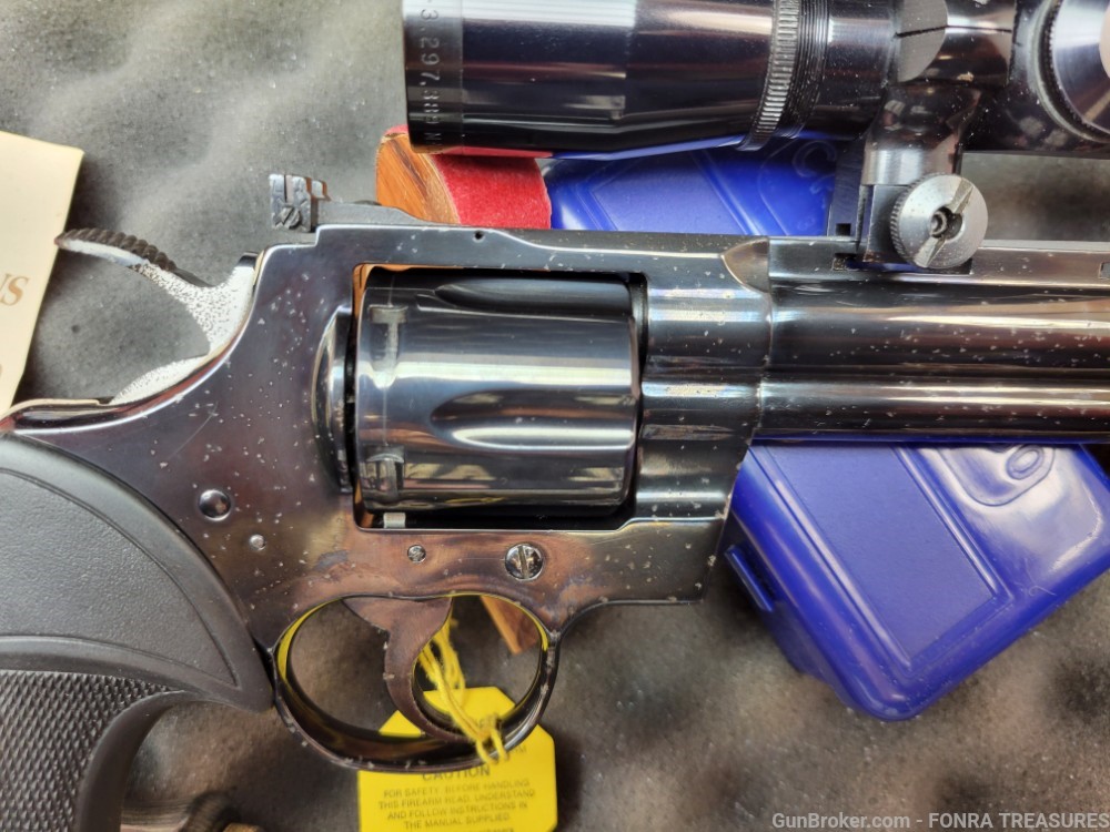 Colt Python Hunter 8 inch barrel 357 Magnum - Leupold Scope SAA companion-img-33