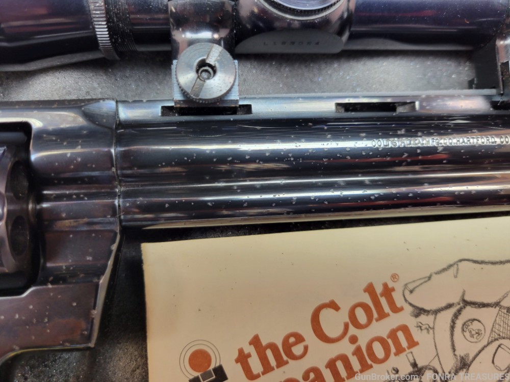 Colt Python Hunter 8 inch barrel 357 Magnum - Leupold Scope SAA companion-img-5
