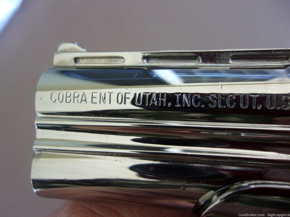 Cobra Enterprises .380  2.75" Chrome Derringer UNFIRED Model CB380 $1START -img-3