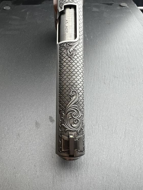 FACTORY 2ND - Kimber 1911 Custom Engraved Royal Fish Scale Altamont .45ACP-img-13