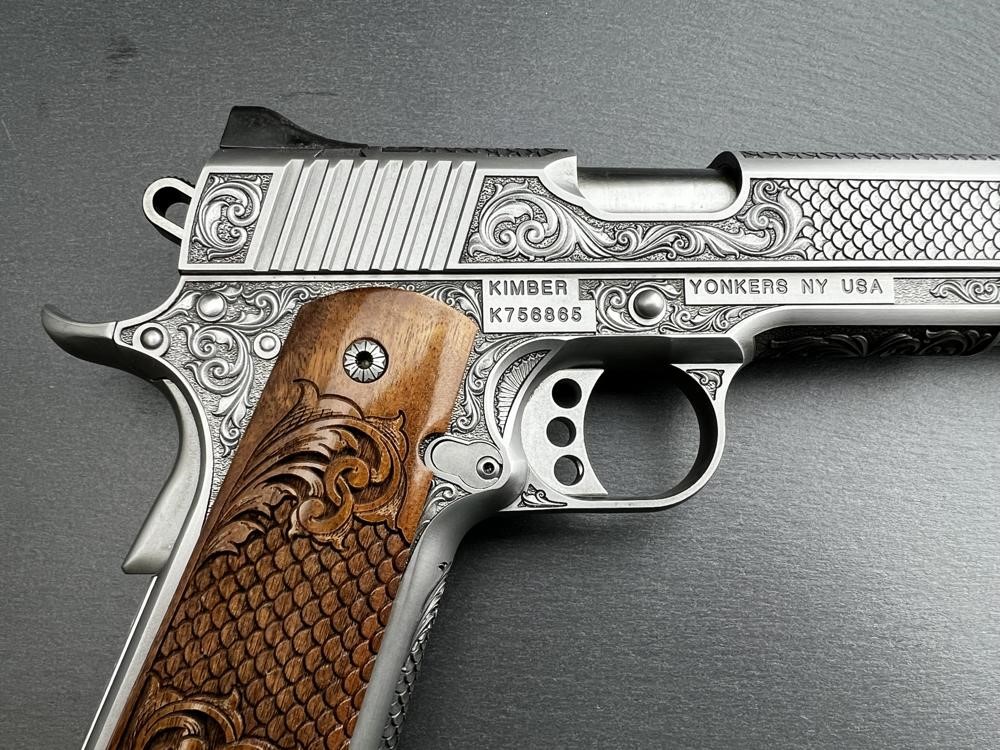 FACTORY 2ND - Kimber 1911 Custom Engraved Royal Fish Scale Altamont .45ACP-img-9