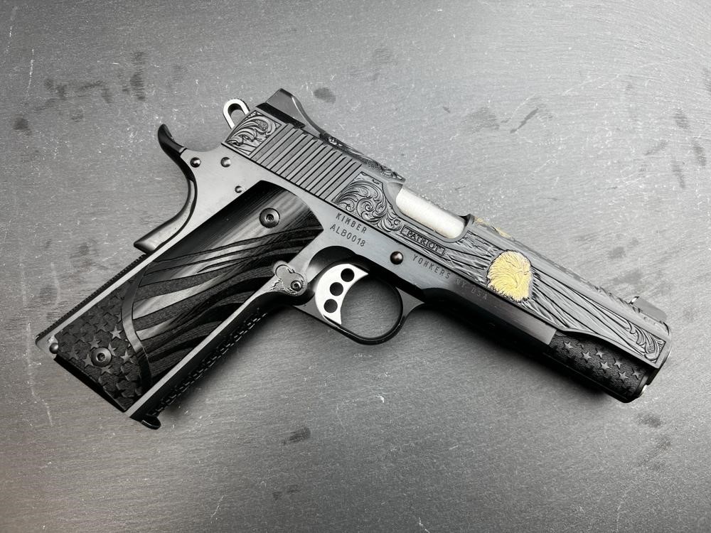 FACTORY 2ND - Kimber 1911 Custom Engraved Patriot Blued by Altamont-img-14