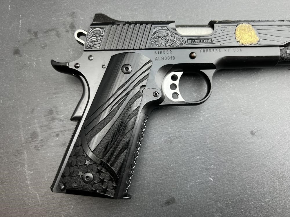 FACTORY 2ND - Kimber 1911 Custom Engraved Patriot Blued by Altamont-img-9