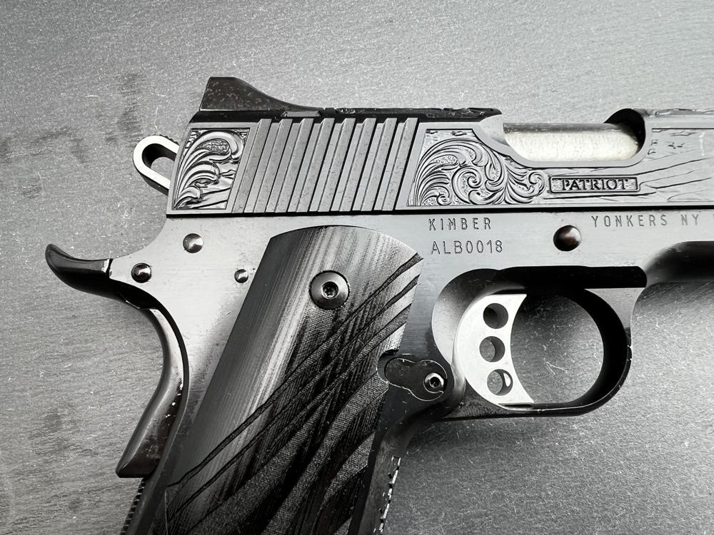 FACTORY 2ND - Kimber 1911 Custom Engraved Patriot Blued by Altamont-img-8
