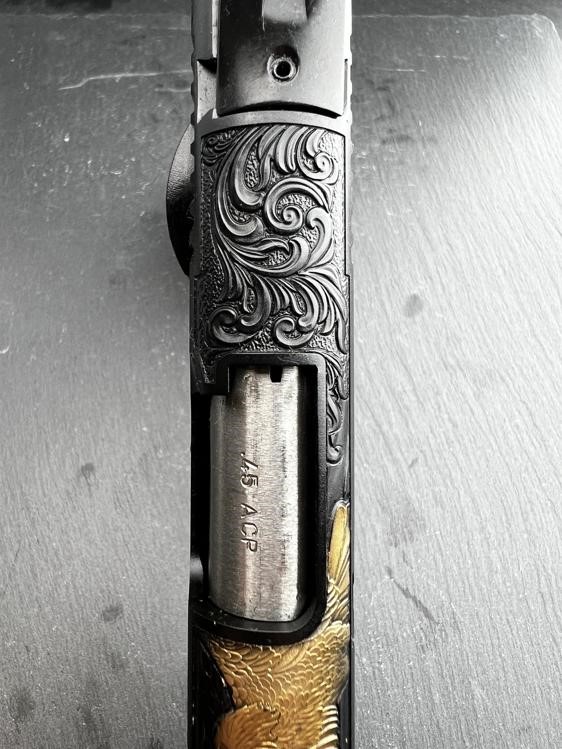 FACTORY 2ND - Kimber 1911 Custom Engraved Patriot Blued by Altamont-img-11