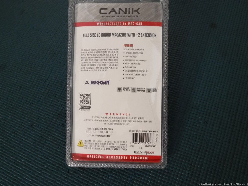 Canik 20 Round Full Size Magazine #MA550-img-1