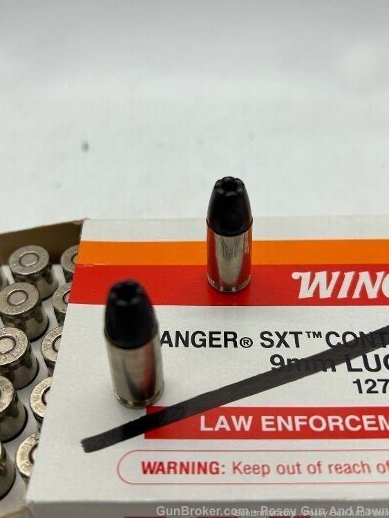 50 Rounds Wichester Black Talon Controlled Expansion 9mm Luger + P+ 127 Gr-img-0