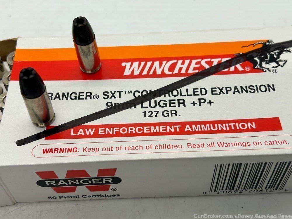 50 Rounds Wichester Black Talon Controlled Expansion 9mm Luger + P+ 127 Gr-img-3