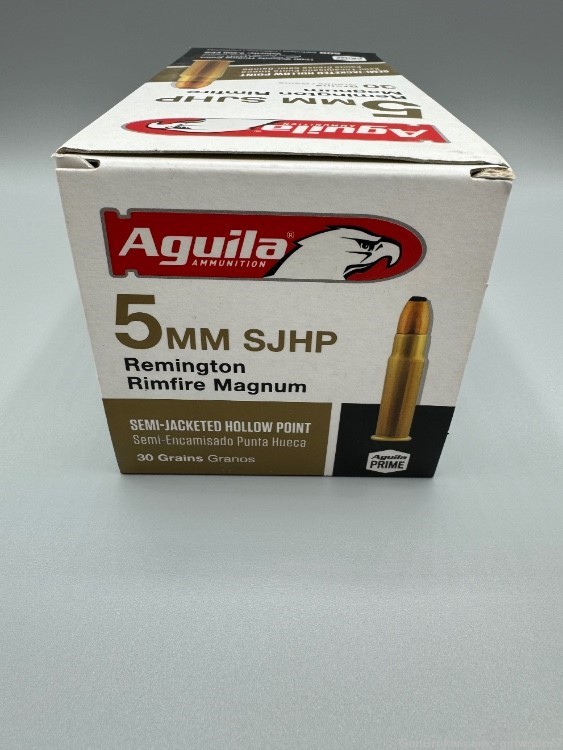 Aguila 5mm Rem Mag 30gr SJHP 500rds Rimfire-img-2