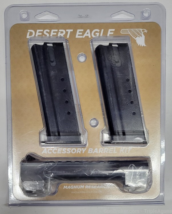 Magnum Research Desert Eagle Mark XIX 50AE conversion brushed chrome 2 mags-img-0