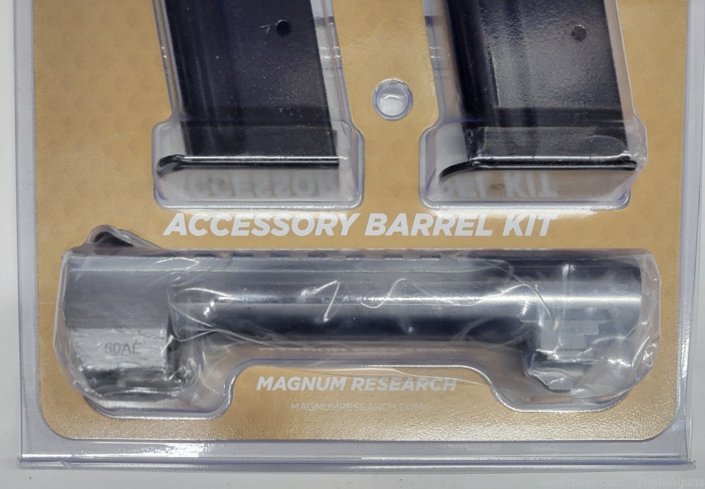 Magnum Research Desert Eagle Mark XIX 50AE conversion brushed chrome 2 mags-img-1