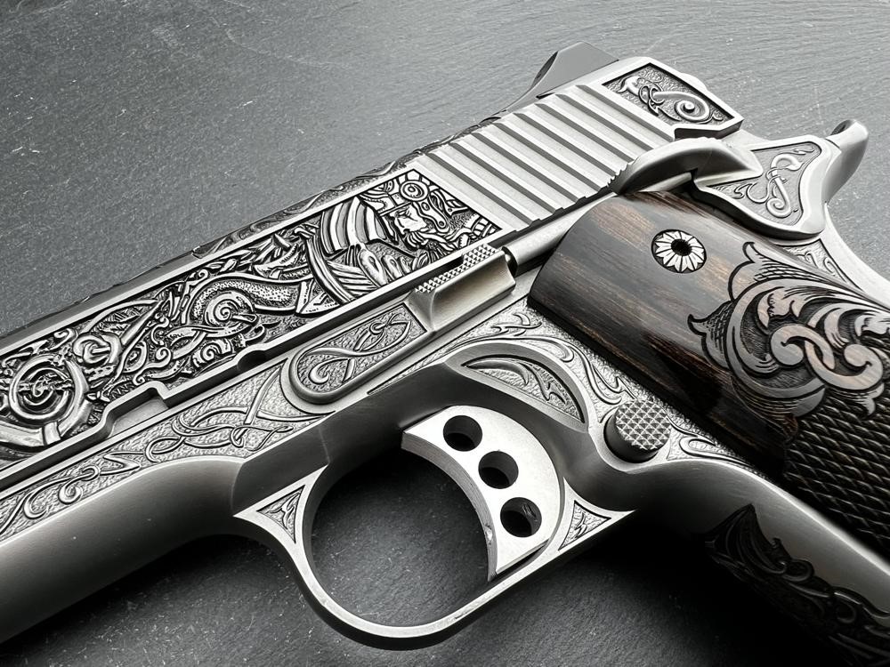 FACTORY 2ND - Kimber 1911 Custom Engraved Viking Warrior AAA by Altamont-img-5