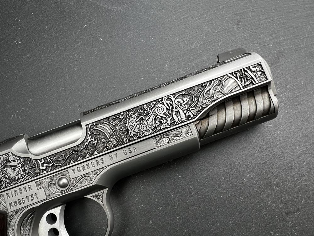 FACTORY 2ND - Kimber 1911 Custom Engraved Viking Warrior AAA by Altamont-img-7