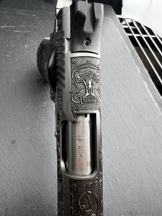 FACTORY 2ND - Kimber 1911 Custom Engraved Viking Warrior AAA by Altamont-img-11
