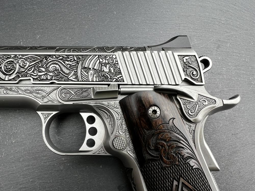 FACTORY 2ND - Kimber 1911 Custom Engraved Viking Warrior AAA by Altamont-img-3