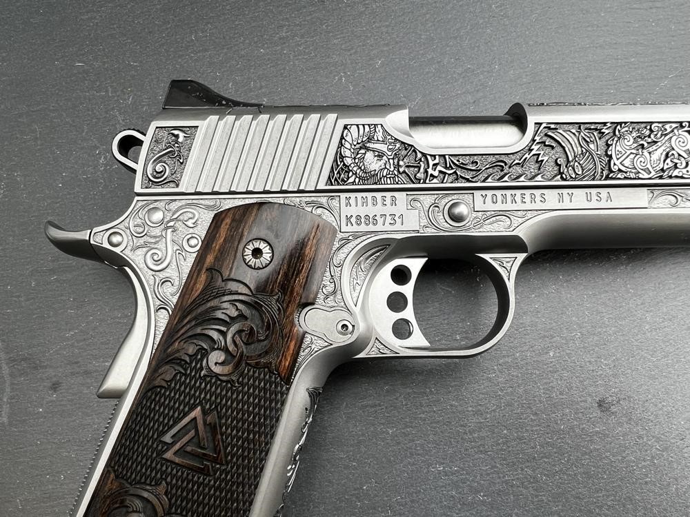 FACTORY 2ND - Kimber 1911 Custom Engraved Viking Warrior AAA by Altamont-img-8