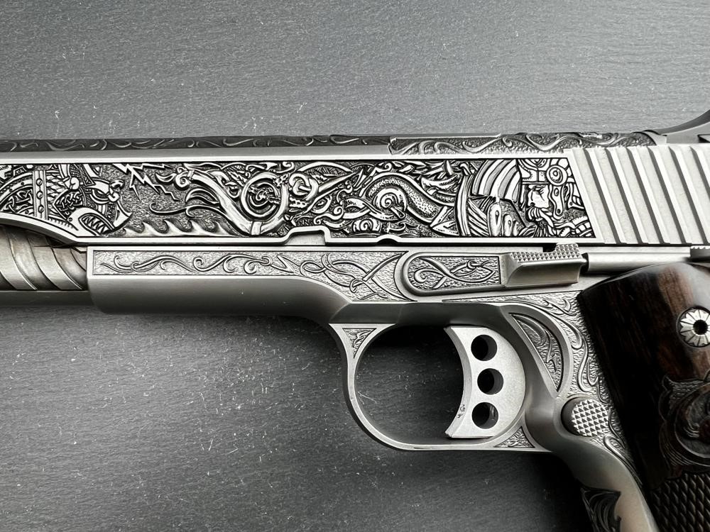 FACTORY 2ND - Kimber 1911 Custom Engraved Viking Warrior AAA by Altamont-img-2