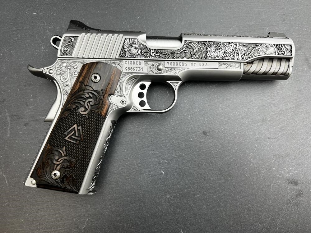 FACTORY 2ND - Kimber 1911 Custom Engraved Viking Warrior AAA by Altamont-img-18
