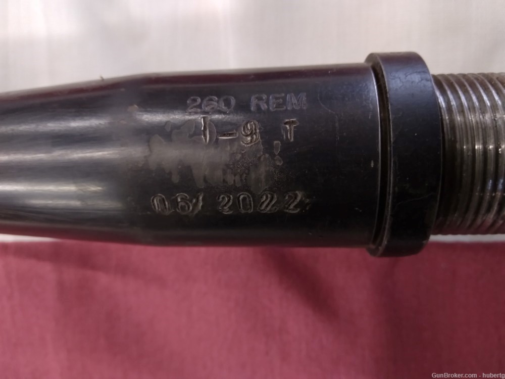Custom made 260 Remington barrel 1-9 twist, 24" W/recoil lug-img-1