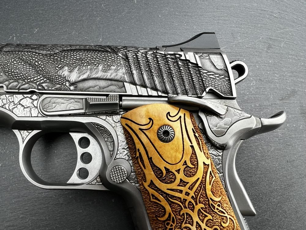 Factory Second - Kimber 1911 Custom Engraved Dragon AAA by Altamont .45ACP-img-3