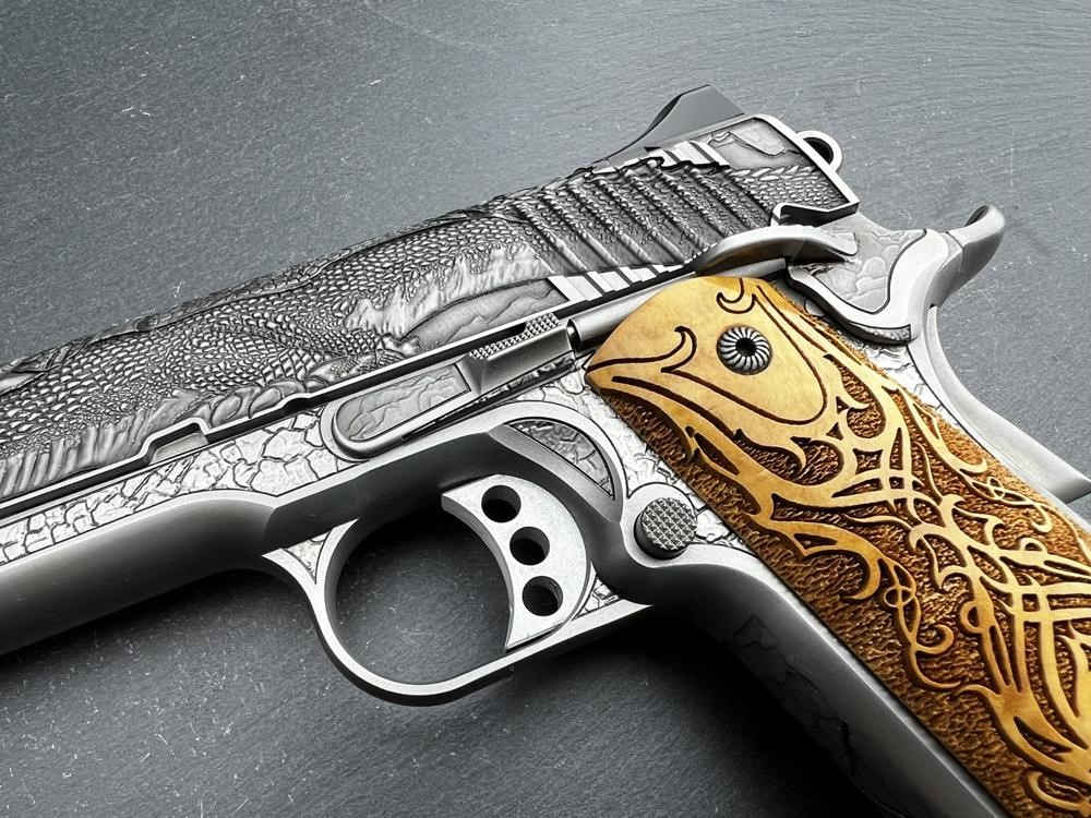 Factory Second - Kimber 1911 Custom Engraved Dragon AAA by Altamont .45ACP-img-4