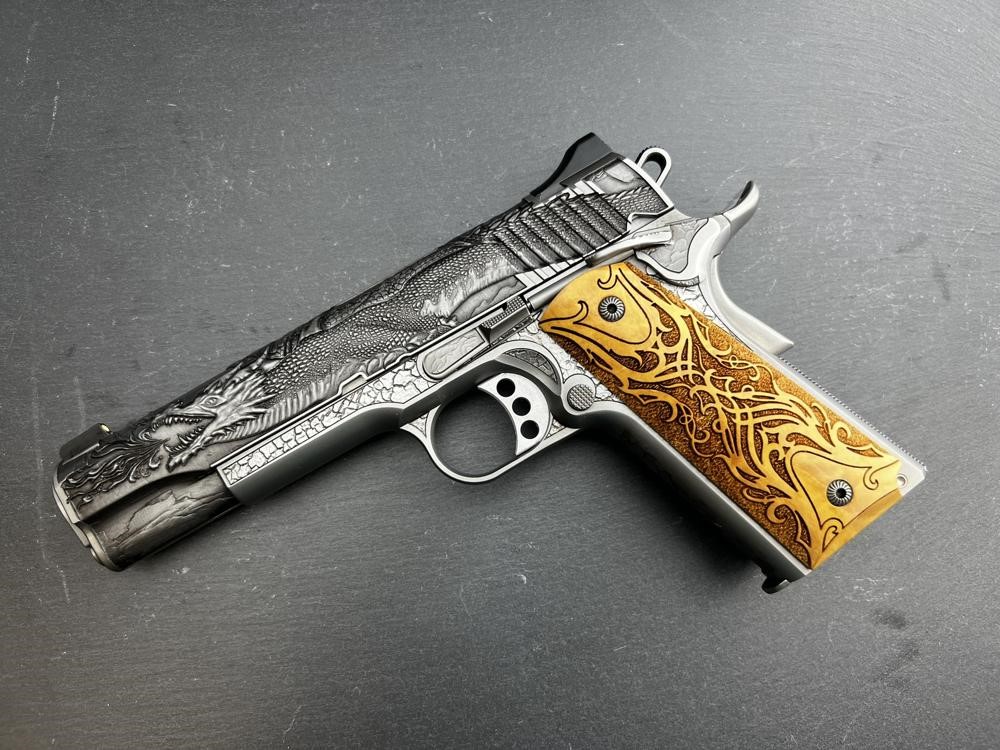 Factory Second - Kimber 1911 Custom Engraved Dragon AAA by Altamont .45ACP-img-15