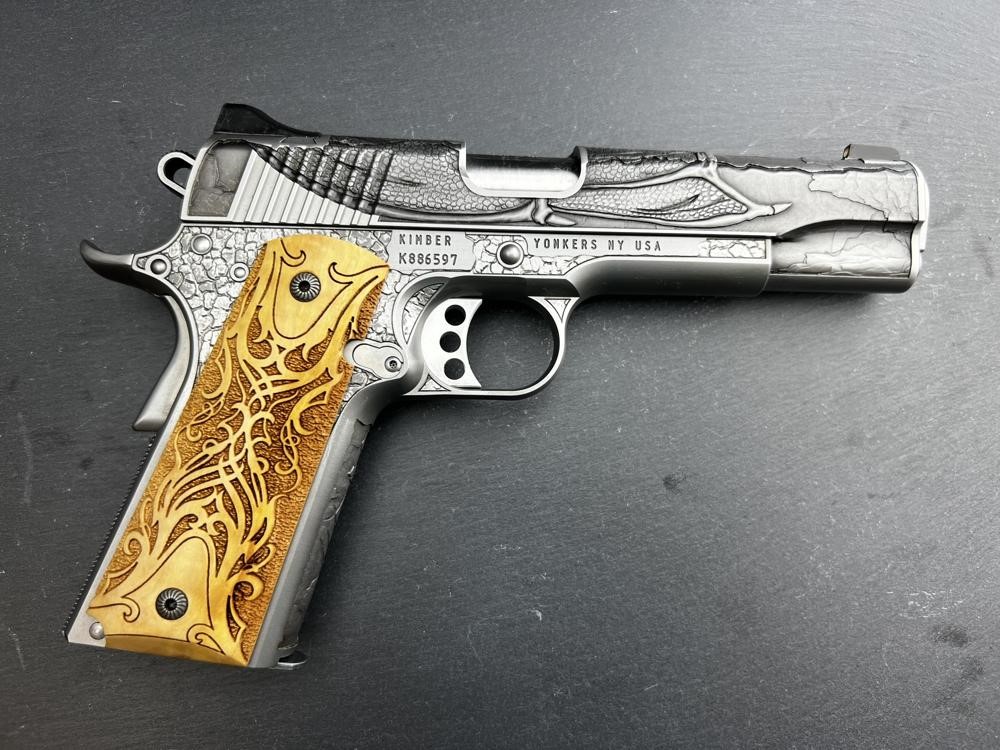 Factory Second - Kimber 1911 Custom Engraved Dragon AAA by Altamont .45ACP-img-7