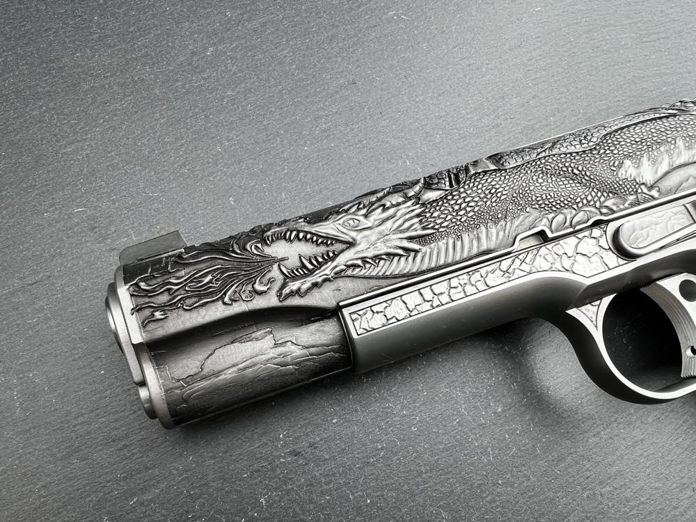 Factory Second - Kimber 1911 Custom Engraved Dragon AAA by Altamont .45ACP-img-1