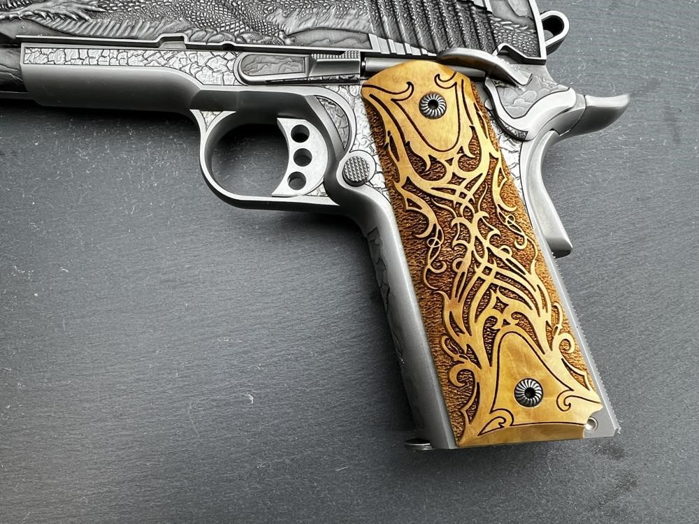 Factory Second - Kimber 1911 Custom Engraved Dragon AAA by Altamont .45ACP-img-5