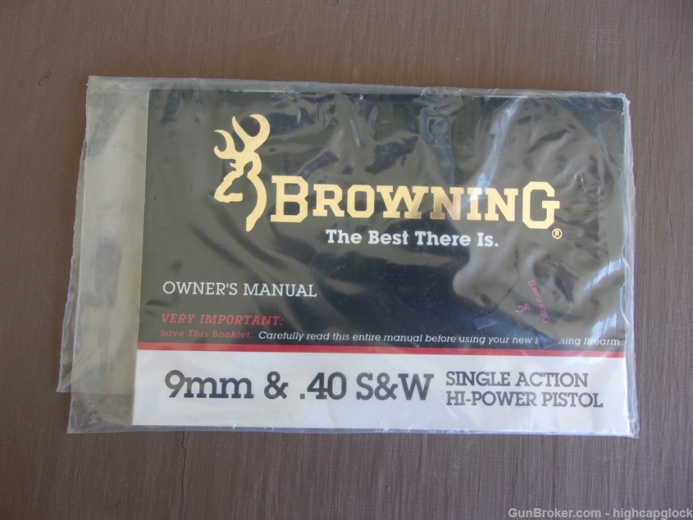 Browning HI-POWER .40 S&W 4.75" Pistol 99% Adj Sights SO NICE $1START-img-20