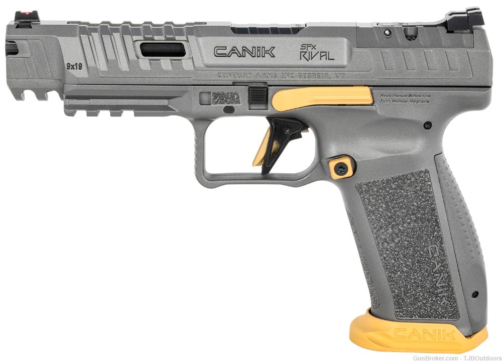 Canik HG6610TN SFx Rival Full Size 9mm Luger 18+1 5" Gray-img-1