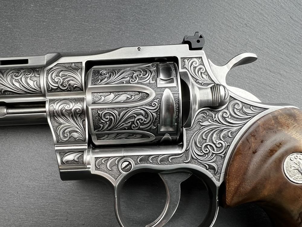 PROTOTYPE - Colt Python 2020 ENGRAVED by Altamont 6" .357 Mag Stainless-img-2
