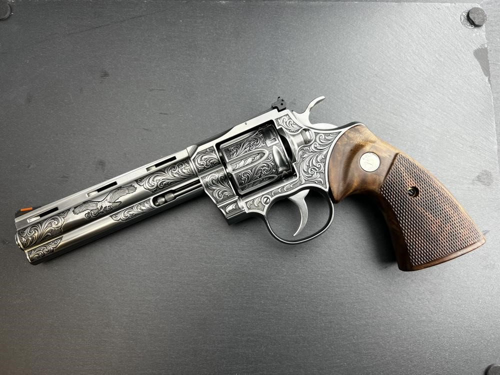 PROTOTYPE - Colt Python 2020 ENGRAVED by Altamont 6" .357 Mag Stainless-img-8