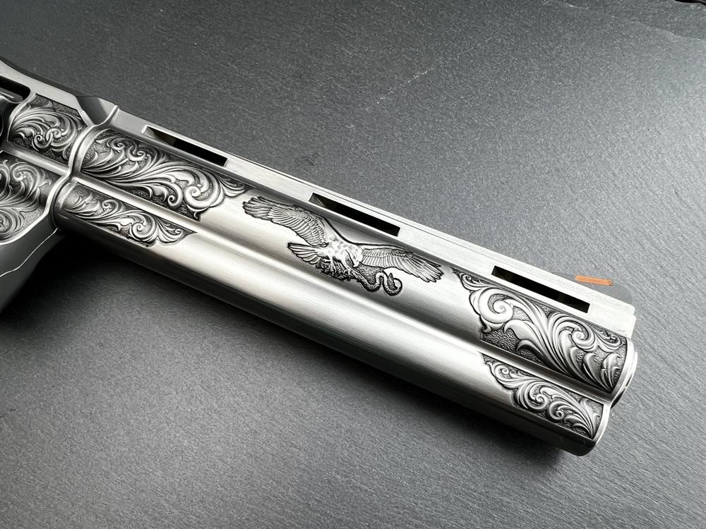 PROTOTYPE - Colt Python 2020 ENGRAVED by Altamont 6" .357 Mag Stainless-img-5