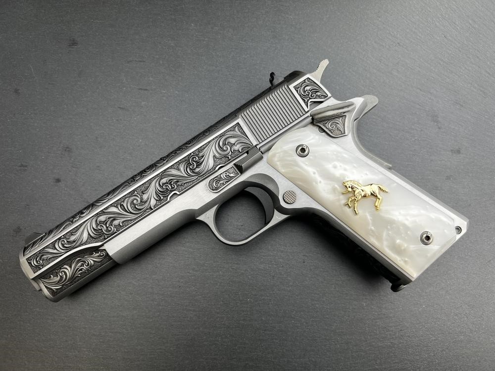 FACTORY 2ND - Colt 1911 Custom Engraved Regal by Altamont .38 Super-img-14