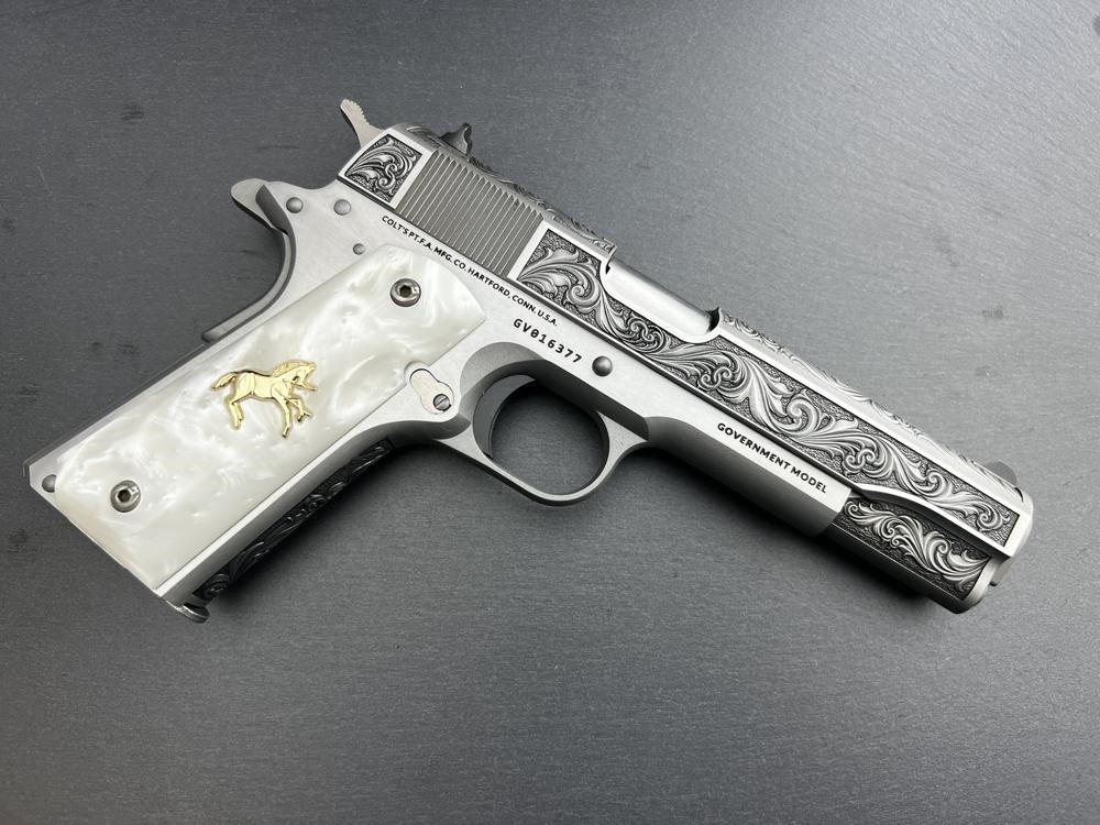 FACTORY 2ND - Colt 1911 Custom Engraved Regal by Altamont .38 Super-img-15