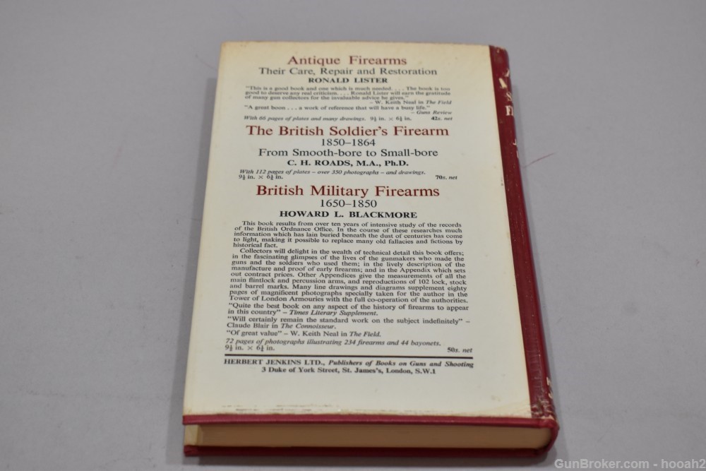 A History of Spanish Firearms HC Book Lavin 1st Ed 1965 304 P -img-1