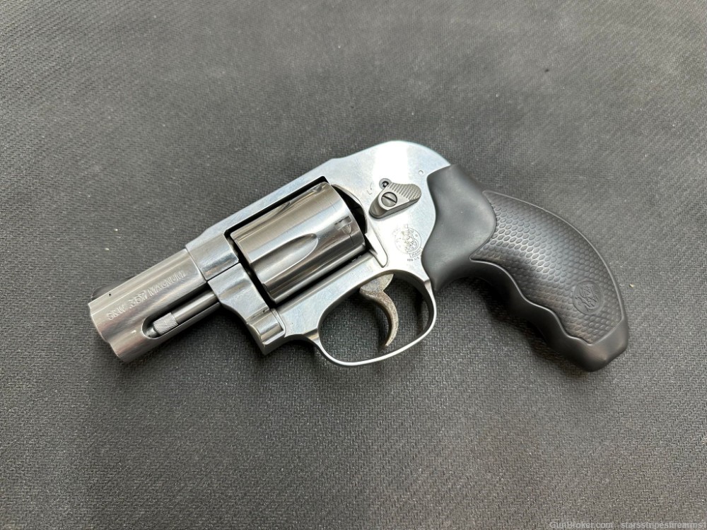 Smith & Wesson 649-5 Stainless .357 Mag Revolver Shrouded Hammer-img-0