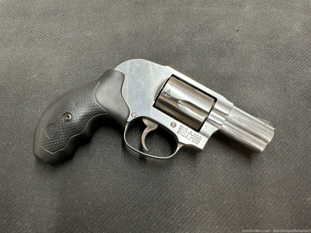 Smith & Wesson 649-5 Stainless .357 Mag Revolver Shrouded Hammer-img-1