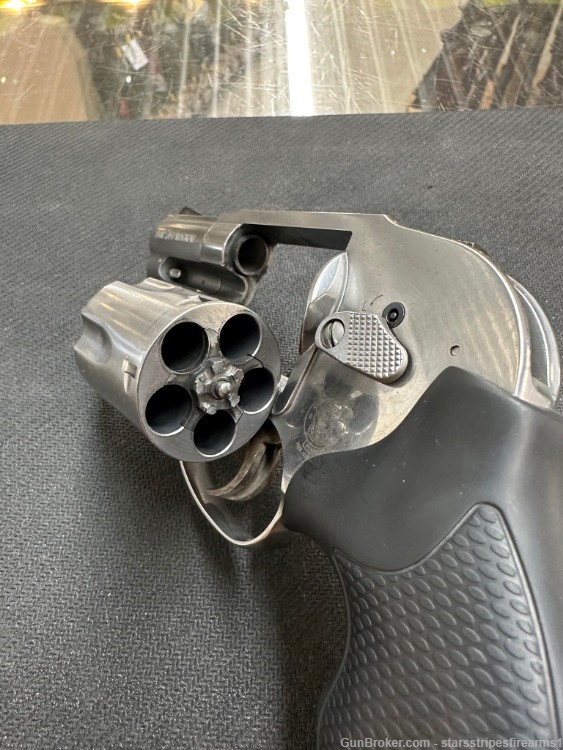 Smith & Wesson 649-5 Stainless .357 Mag Revolver Shrouded Hammer-img-3