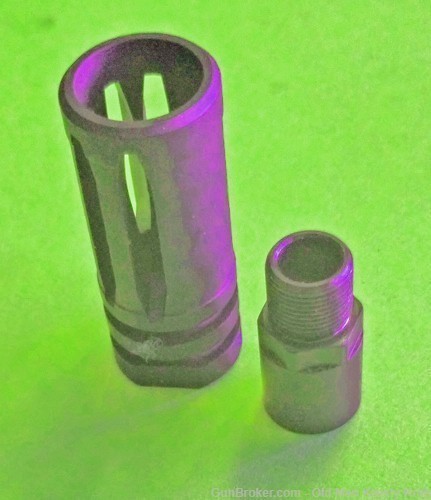 Intratec Tec-22  A2 Muzzle Brake "Half Cage" & Muzzle Adapter 1/2-28 TPI-img-0