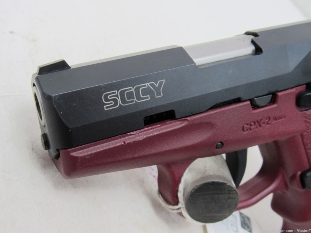 SCCY CPX-2 Black/Maroon $.01 Start No Reserve 9mm-img-1
