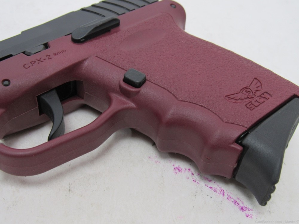 SCCY CPX-2 Black/Maroon $.01 Start No Reserve 9mm-img-5