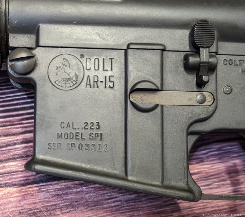 RARE Colt SP1 PRE BAN AR 15 1965 4 Digit early Vietnam XM M16 Clone -img-5