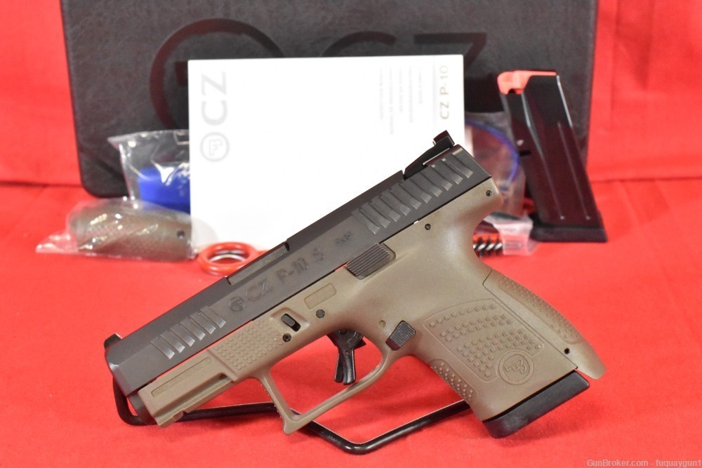 CZ P-10 S OD Green 9mm 3.5" 12rd Sub Compact 91565 P-10-P10-S-img-1