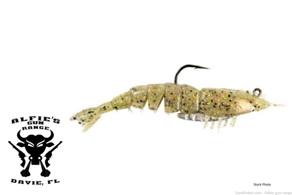 Z-Man EZ ShrimpZ 3 1/2 inch Rigged w/ Mustad Weighted Hook 2 pack-img-0