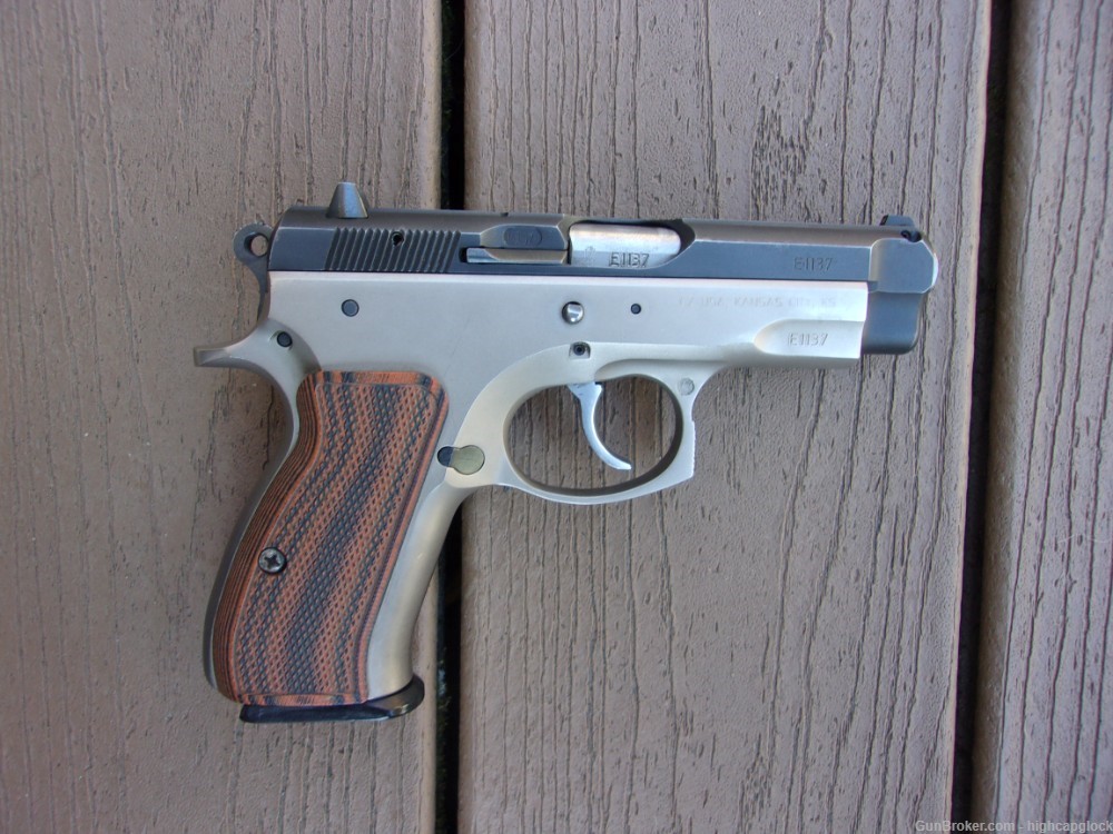 CZ 75 Compact 9mm 3.75" Pistol Two Tone REAL NICE Semi Auto $1START-img-2