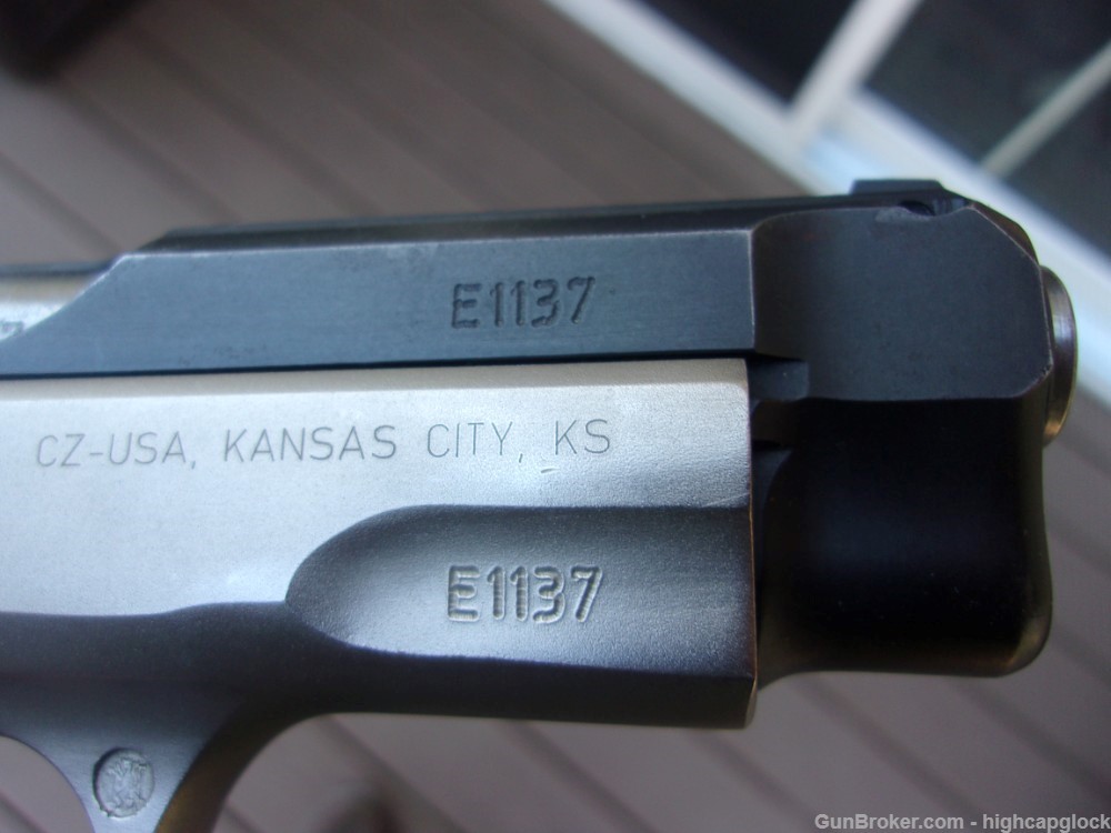 CZ 75 Compact 9mm 3.75" Pistol Two Tone REAL NICE Semi Auto $1START-img-10