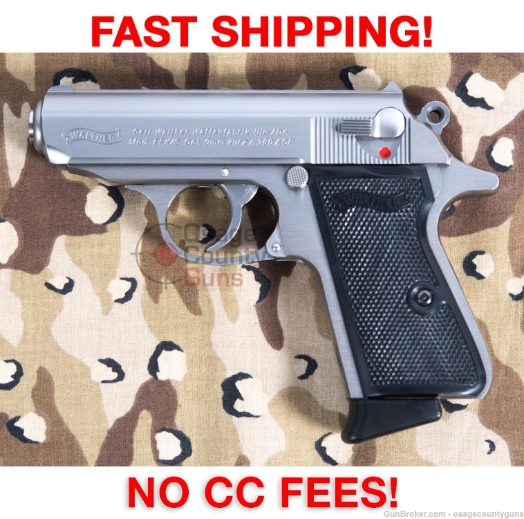 Walther PPK/S Stainless - 3.3" - .380 ACP-img-0
