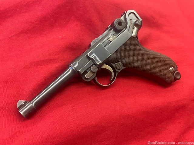 DWM German 1911 P08 Luger WWI WWII 9mm - Matching Numbers Except Magazine-img-0